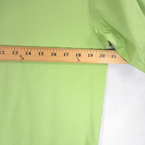 FootJoy Polo Mens Small Green Striped Performance Short Sleeve Taconic Golf Club - Picture 6 of 11